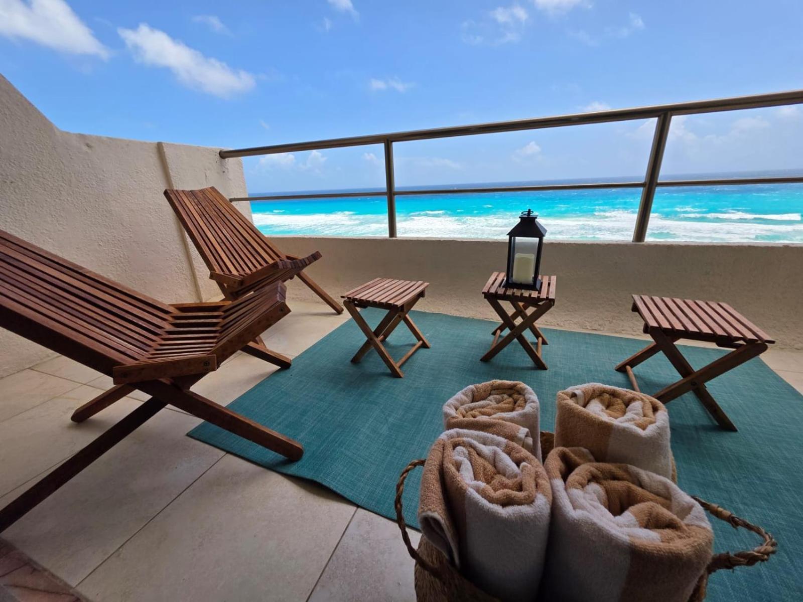 Perfect Vacation Getaway,Ocean View,Wifi, Beach Cancún Buitenkant foto