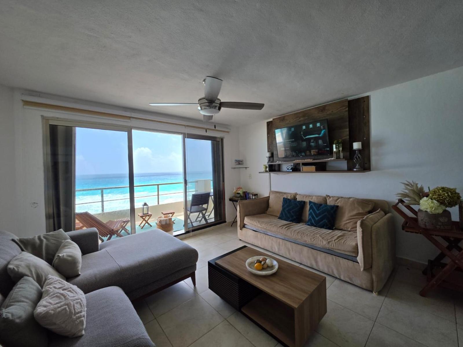 Perfect Vacation Getaway,Ocean View,Wifi, Beach Cancún Buitenkant foto