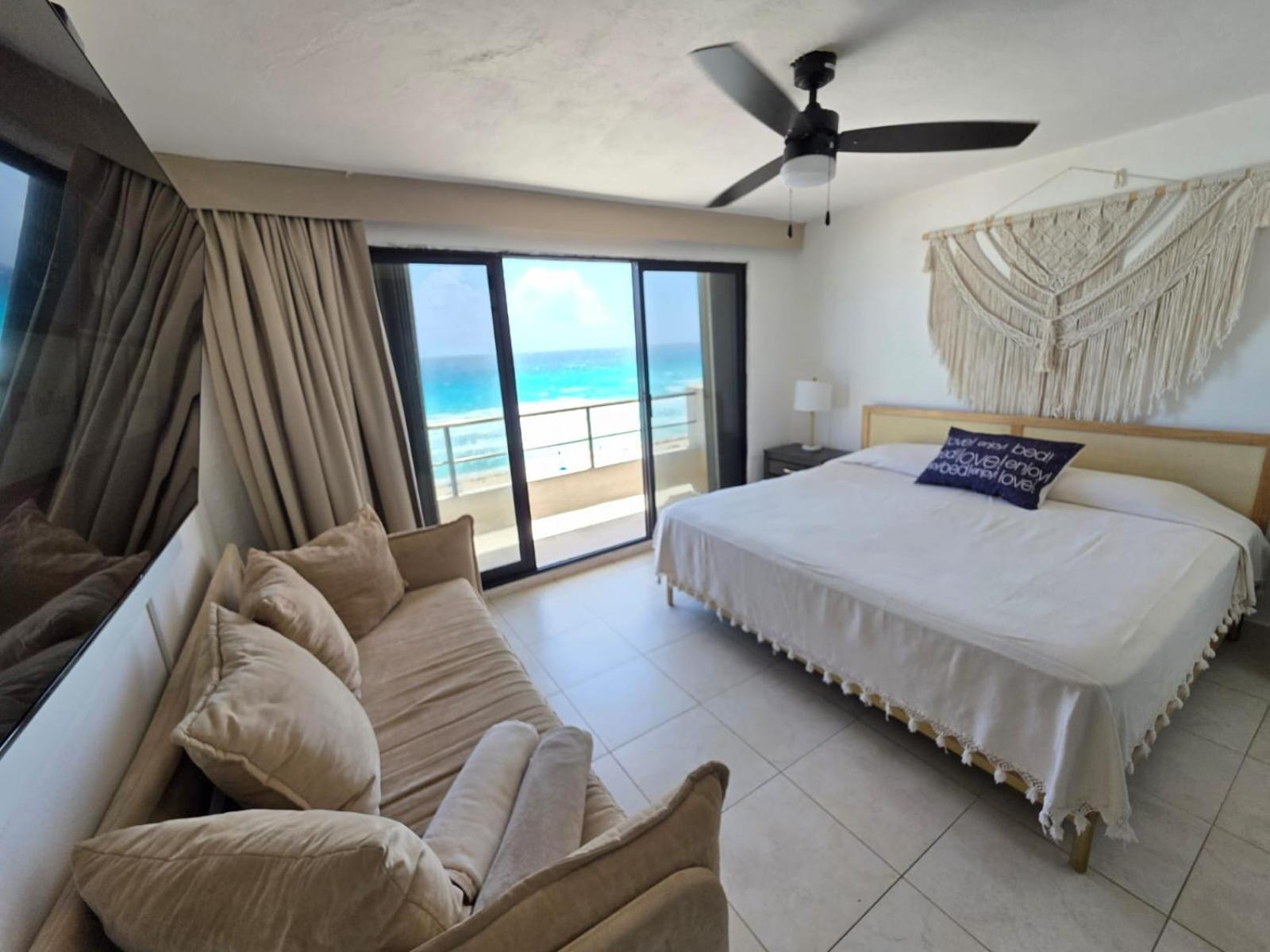 Perfect Vacation Getaway,Ocean View,Wifi, Beach Cancún Buitenkant foto